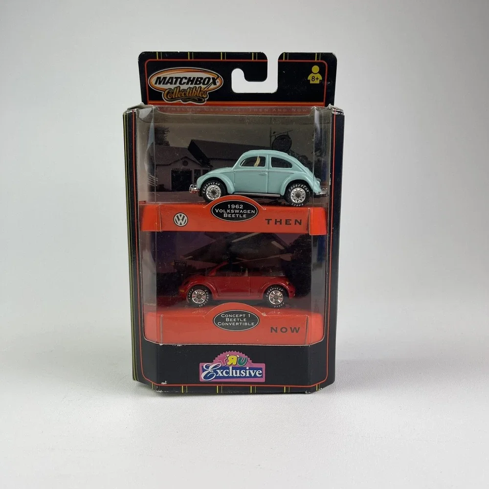 Matchbox Collectibles Timeless Classics Then 1962 and Now Volkswagon Beetle Toys